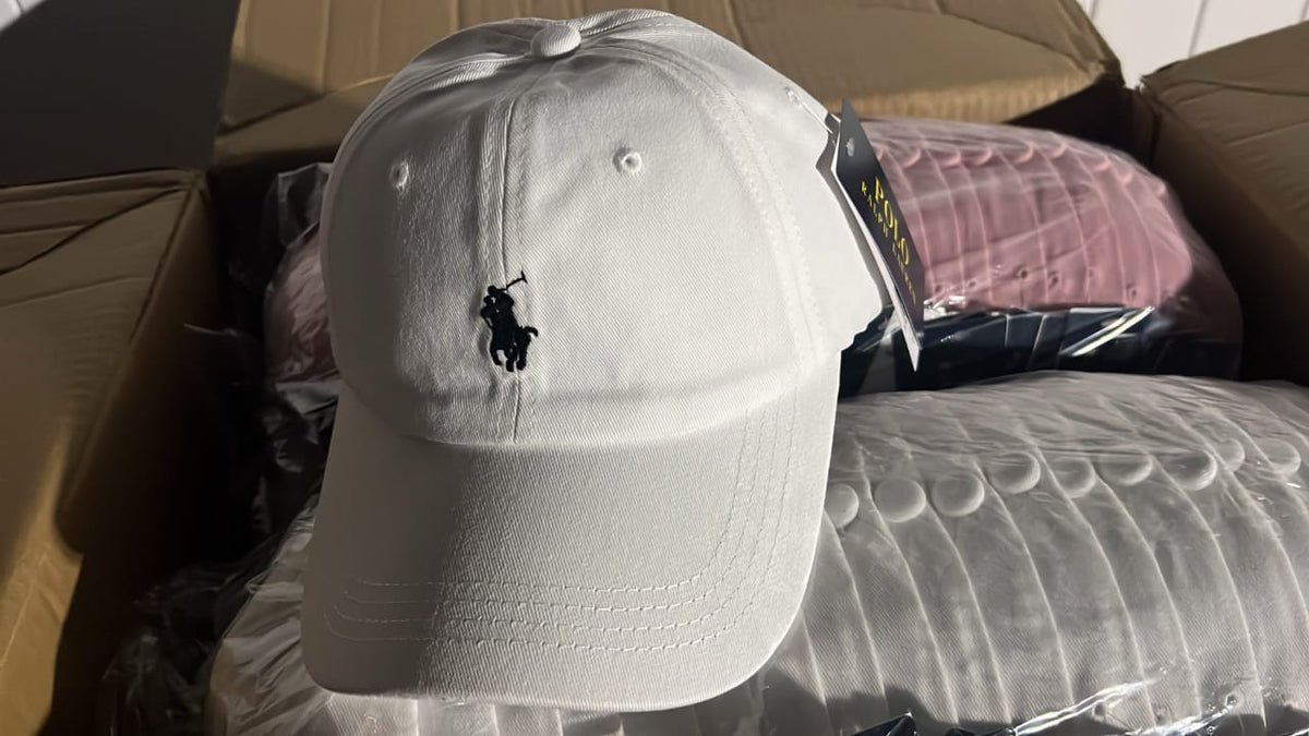 NEW Ralph Lauren POLO Men's Golf Hat Sport Classic Cap – White/Navy