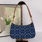 Coach CAF82 Teri Shoulder Bag Signature Denim/Natural – Designer Crossbody Purse