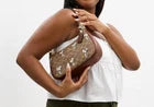 NWT Coach Teri Shoulder Bag Signature Canvas Leather Snoopy Print CBJ88