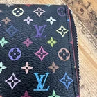 Louis Vuitton Clémence Long Wallet Monogram Multicolor Black – Used