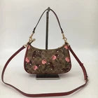 NWT Coach CY694 Teri Shoulder Bag Signature Canvas Cherry Print Tan Brown