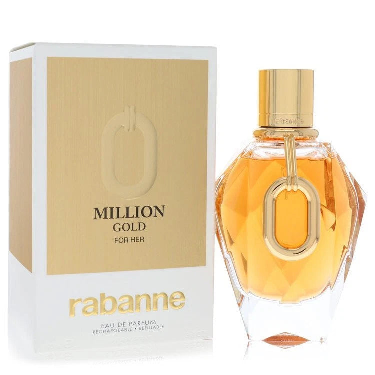 Paco Rabanne Million Gold Eau De Parfum Refillable Spray 3 oz / 90ml