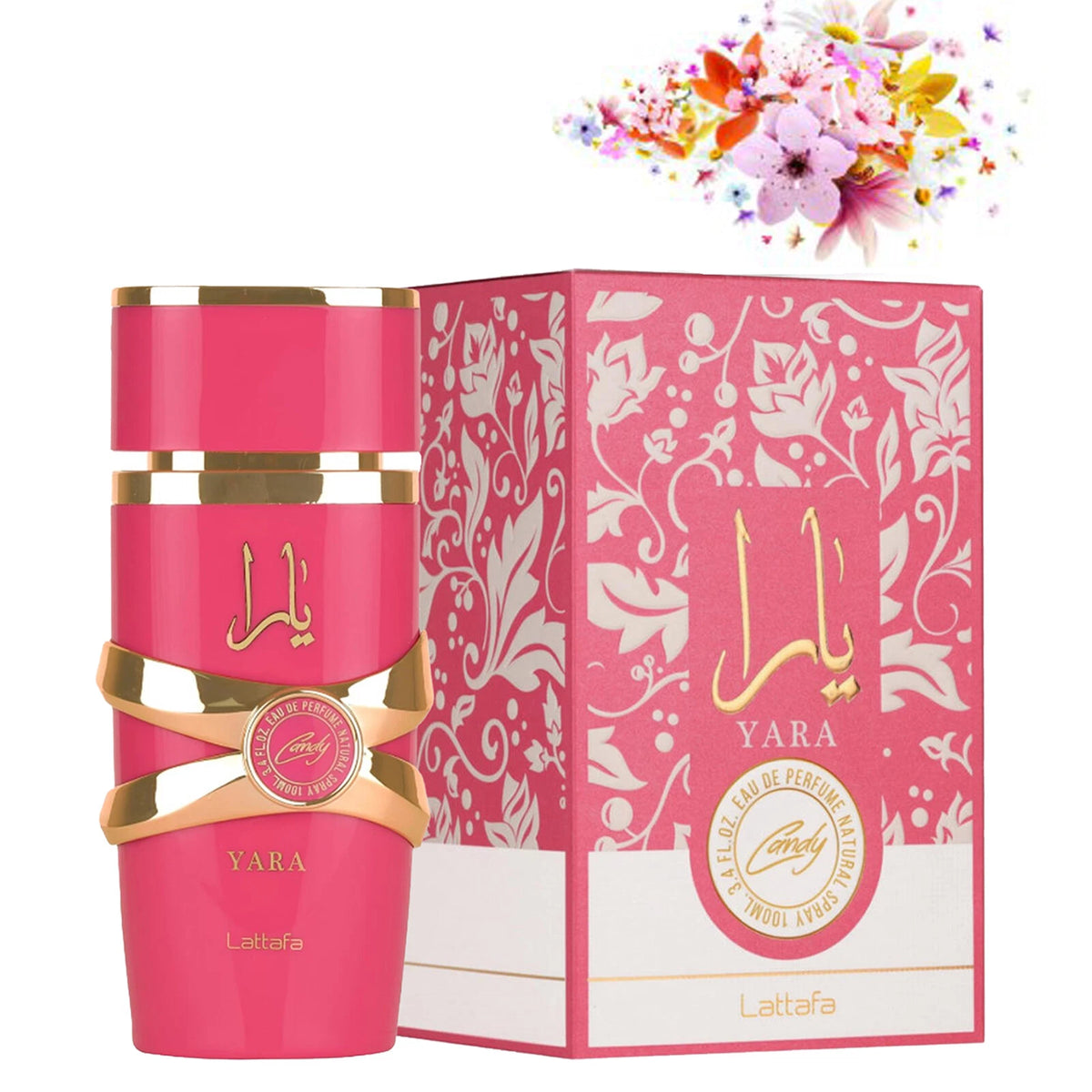 Lattafa Yara Candy Eau de Parfum for Women 3.4 oz / 100ml – Sweet Fruity Gourmand Fragrance