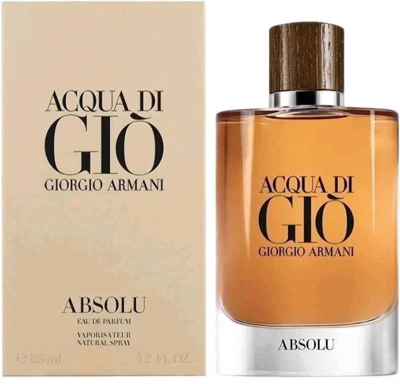 Giorgio Armani Acqua Di Giò Absolu Eau De Parfum 4.2 oz / 125 mL – Sealed, 100% Authentic