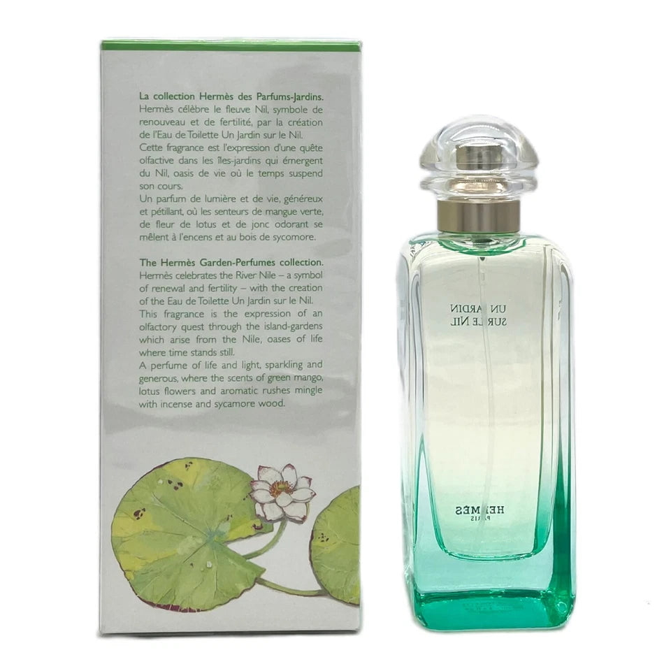 Hermès Un Jardin Sur Le Nil Unisex Eau de Toilette Spray 3.3 oz / 100ml NIB